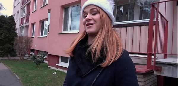  Public Agent Russian redhead takes cash for sex